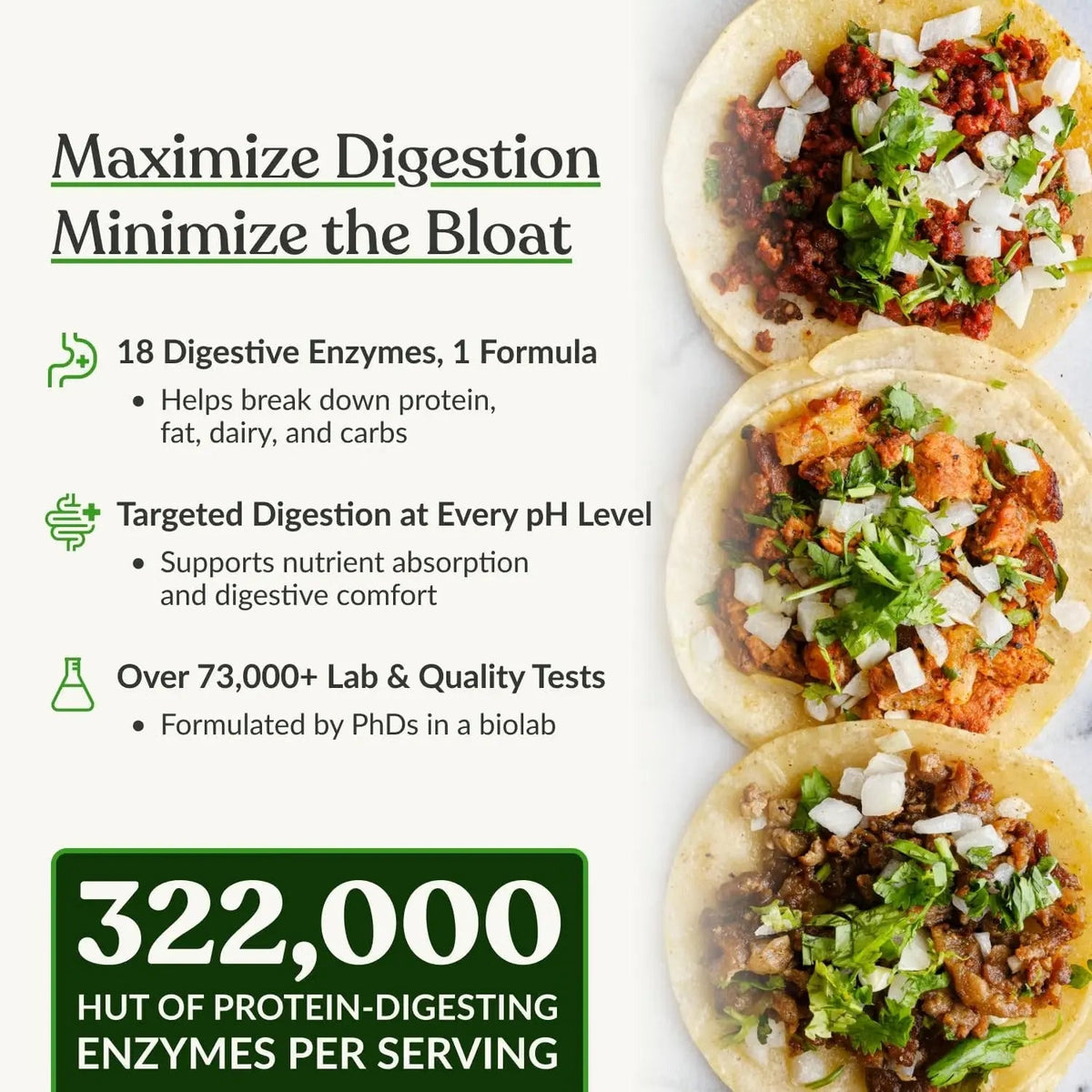BIOptimizers MassZymes - Complete Digestive Enzymes Supplement for Gut Health - Bloating Relief for Men and Women - Lipase Amylase Bromelain Digestive Enzymes (120 Capsules) BIOptimizers®